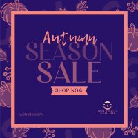 Leaves and Pumpkin Promo Sale Instagram Post Image Preview