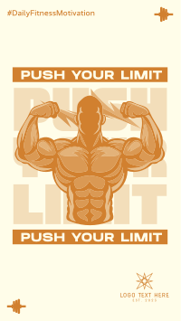 Push Your Limit Fitness Instagram Reel Image Preview