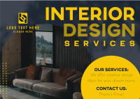 Interior Design Services Postcard