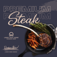 Premium Steak Order Linkedin Post