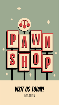 Pawn Shop Retro TikTok Video Design