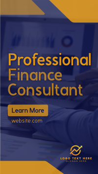 Professional Finance Consultant Instagram Reel Image Preview