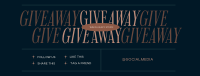 Elegant Minimal Giveaway Facebook Cover Image Preview