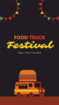 Festive Food Truck Facebook Story