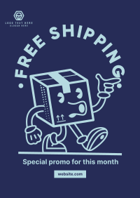 Shipped By Cartoon Poster