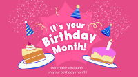 It's your Birthday Month Facebook Event Cover