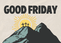 Good Friday Calvary Postcard