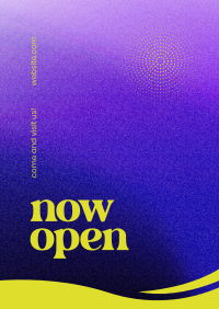 Now Open Poster