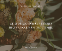 Wedding Planner Bouquet Facebook Post