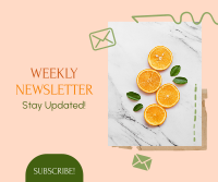 Fruity Weekly Newsletter Facebook Post Design