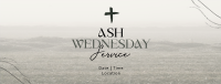 Minimalist Ash Wednesday Facebook Cover