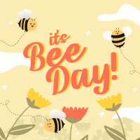 Happy Bee Day Garden Instagram Post