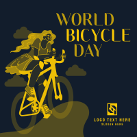 Lets Ride this World Bicycle Day Linkedin Post