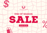 End of Season Sale Postcard