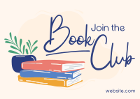 Book Lovers Club Postcard