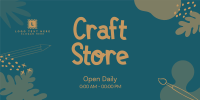 Craft Store Timings Twitter Post