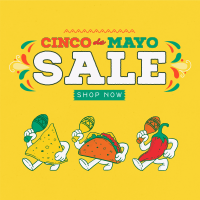 Cinco De Mayo Mascot Sale Instagram Post