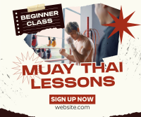 Muay Thai Lessons Facebook Post