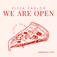 Pizza Parlor Open Instagram Post