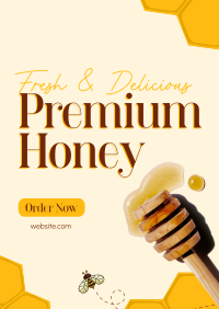 Premium Fresh Honey Poster