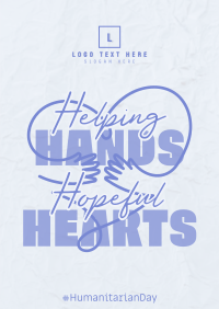 Humanitarian Hopeful Hearts Poster