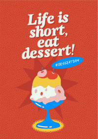 Retro Dessert Day  Poster