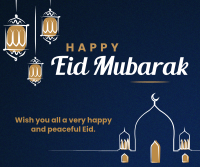 Eid Mubarak Lanterns Facebook Post