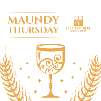 Maundy Thursday Holy Thursday Instagram Post Design