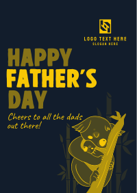 Father's Day Koala Poster