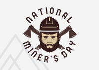 National Miner's Day Postcard Design