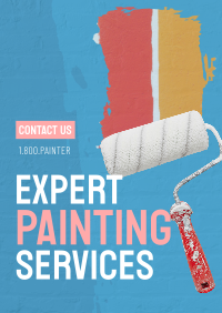 Painting Service Brush Poster