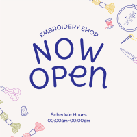 Cute Embroidery Shop Instagram Post Image Preview