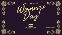 Women's Day Floral Corners Facebook Event Cover