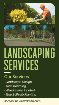 Landscaping Services Facebook Story