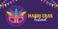 Mardi Gras Festival Twitter Post