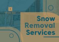 Simple Snow Removal Postcard