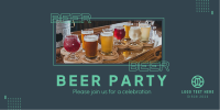 Beer Party Twitter Post