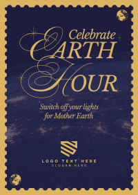 Modern Nostalgia Earth Hour Flyer