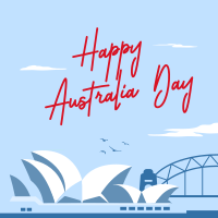 Happy Australia Day Linkedin Post Design