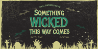 Wicked Halloween Party Twitter Post