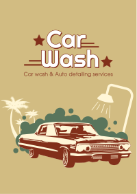 Vintage Carwash Flyer