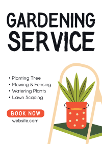 Gardening Service Offer Poster