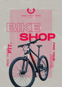 Bicycle Modern Grainy Flyer