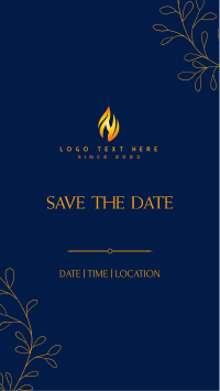 Save the Date Leaves Facebook Story