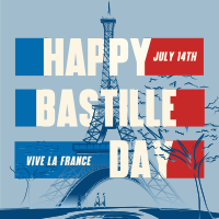 Bastille Day Instagram Post