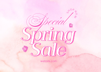 Special Spring Sale Postcard Image Preview