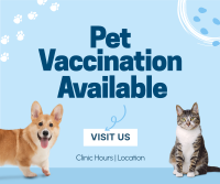 Pet Vaccination Facebook Post