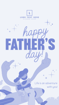 Playful Father's Day Greeting Instagram Reel Image Preview