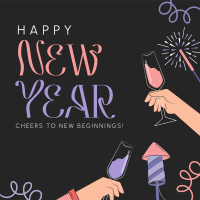 New Year Celebration Instagram Post Design