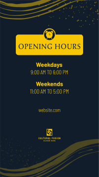 New Opening Hours Instagram Story